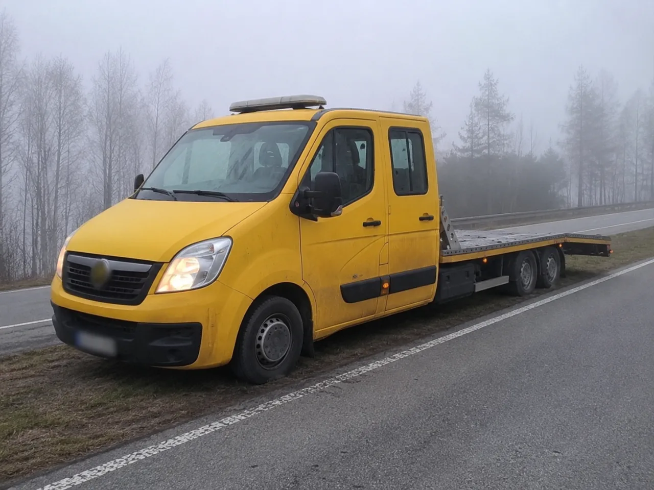 Laweta RUMIK-HOL gotowa do wyjazdu – pomoc drogowa Rumia
