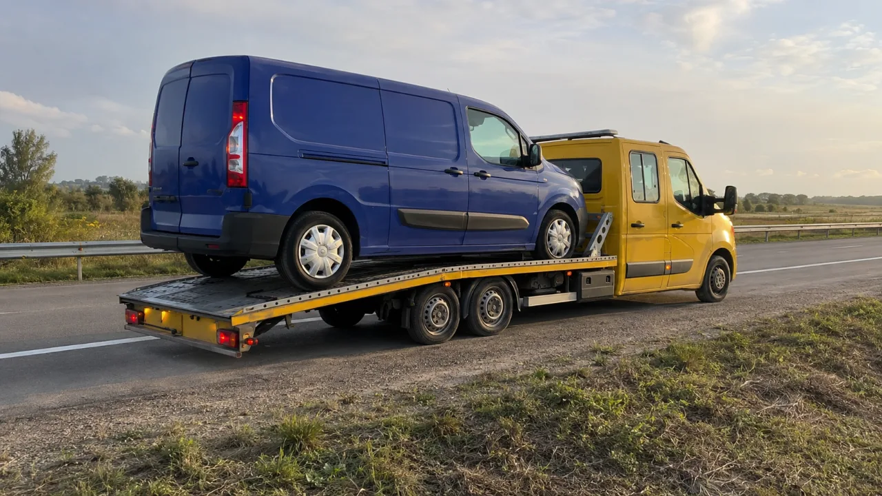 Transport busa z drogi wojewódzkiej – pomoc drogowa Rumia
